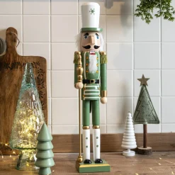 Soldat Casse-noisette en bois (H50 cm) Viktor Vert