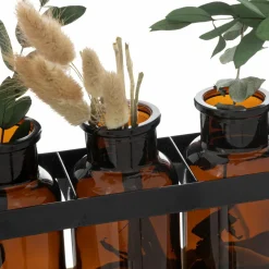 Soliflores bois et métal Sophie Noir