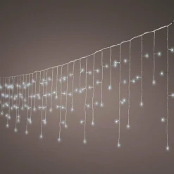 Stalactite lumineuse 20 m 490 LED câble blanc Stars Blanc froid