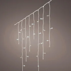 Stalactite lumineuse 20 m 490 LED câble transparent Stars Bicolore Blanc froid et bleu