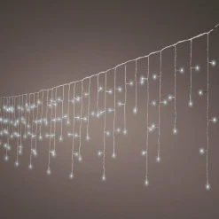 Stalactite lumineuse 11 m 259 LED câble blanc Stars Blanc froid