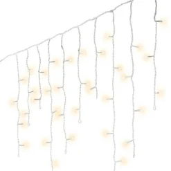 Stalactite lumineuse 7,50 m 175 LED câble blanc Stars Blanc chaud
