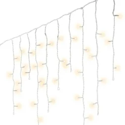 Stalactite lumineuse 30 m 900 LED Stars Grande hauteur XL Timer Blanc chaud