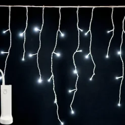 Stalactite lumineuse à piles 7 m 192 LED Durawise Blanc froid