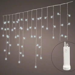 Stalactite lumineuse à piles 7 m 192 LED Durawise Blanc froid