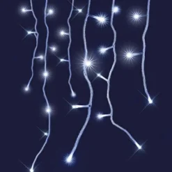 Stalactite lumineuse interconnectable 8 m 160 LED Flash Blanc froid