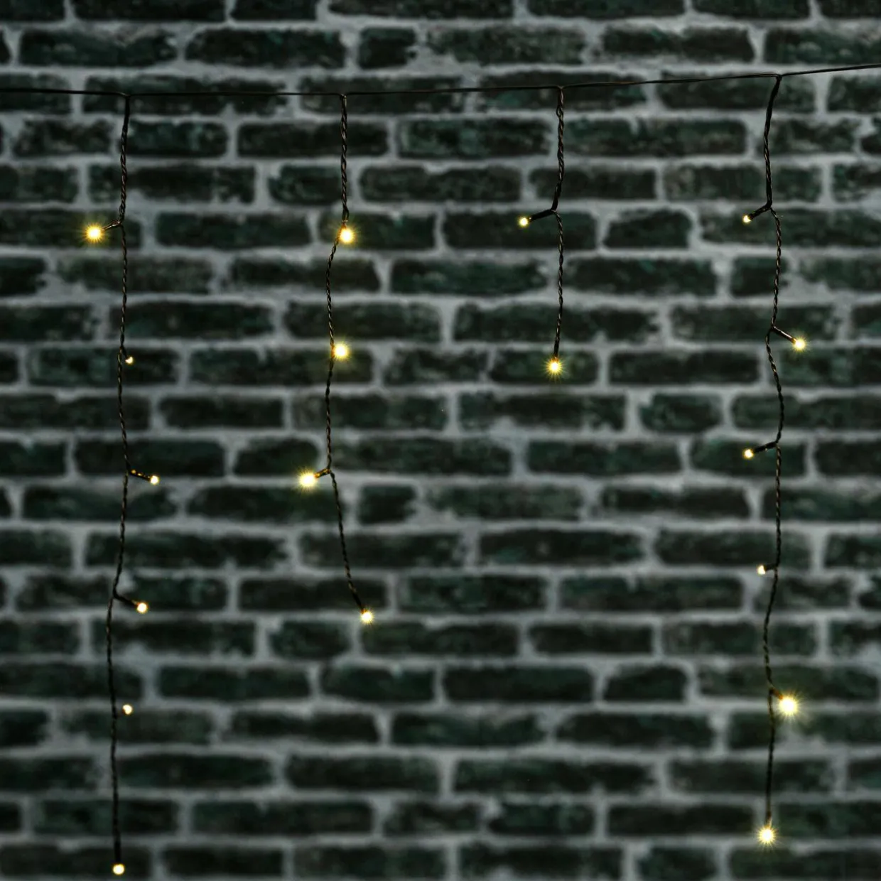 Stalactite lumineuse Solaire 0,60 m 120 LED Blanc chaud