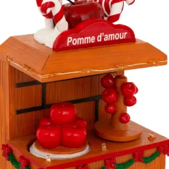 Stand lumineux et animé à piles (H11 cm) Pomme d'amour
