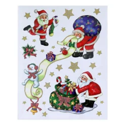 Stickers de Noël pour fenêtre Joyeux Papa Noël