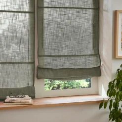 Store bateau passe tringle (45 x 180 cm) Robin Vert romarin