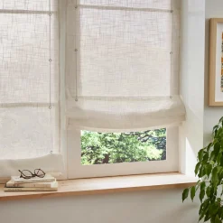 Store bateau passe tringle (60 x 180 cm) Robin Beige