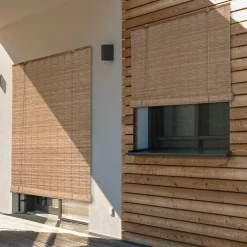 Store enrouleur extérieur effet rotin (90 x 180 cm) Tanoa Beige