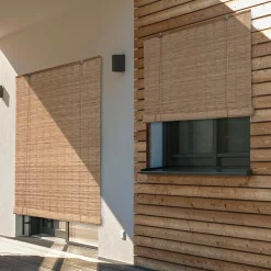 Store enrouleur extérieur effet rotin (120 x 180 cm) Tanoa Beige