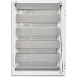 Store enrouleur Jour / Nuit (45 x 90 cm) Gris clair