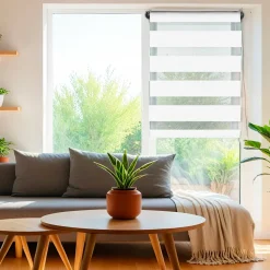 Store enrouleur Jour / Nuit (45 x 250 cm) Blanc