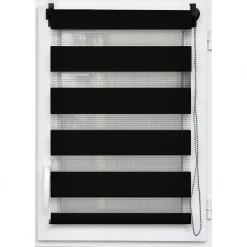 Store enrouleur Jour / Nuit (45 x 90 cm) Noir