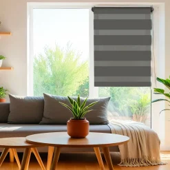 Store enrouleur Jour / Nuit (60 x 250 cm) Gris anthracite