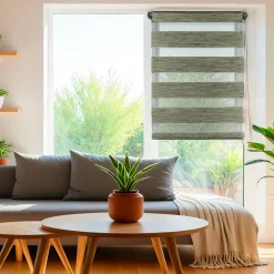 Store enrouleur Jour / Nuit (90 x 180 cm) Vert chiné