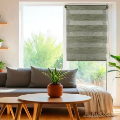 Store enrouleur Jour / Nuit (90 x 180 cm) Vert chiné