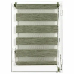 Store enrouleur Jour / Nuit (90 x 180 cm) Vert chiné