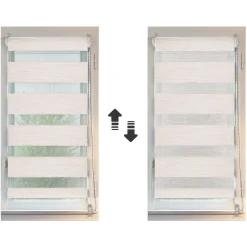 Store enrouleur Jour / Nuit (90 x 250 cm) Beige chiné