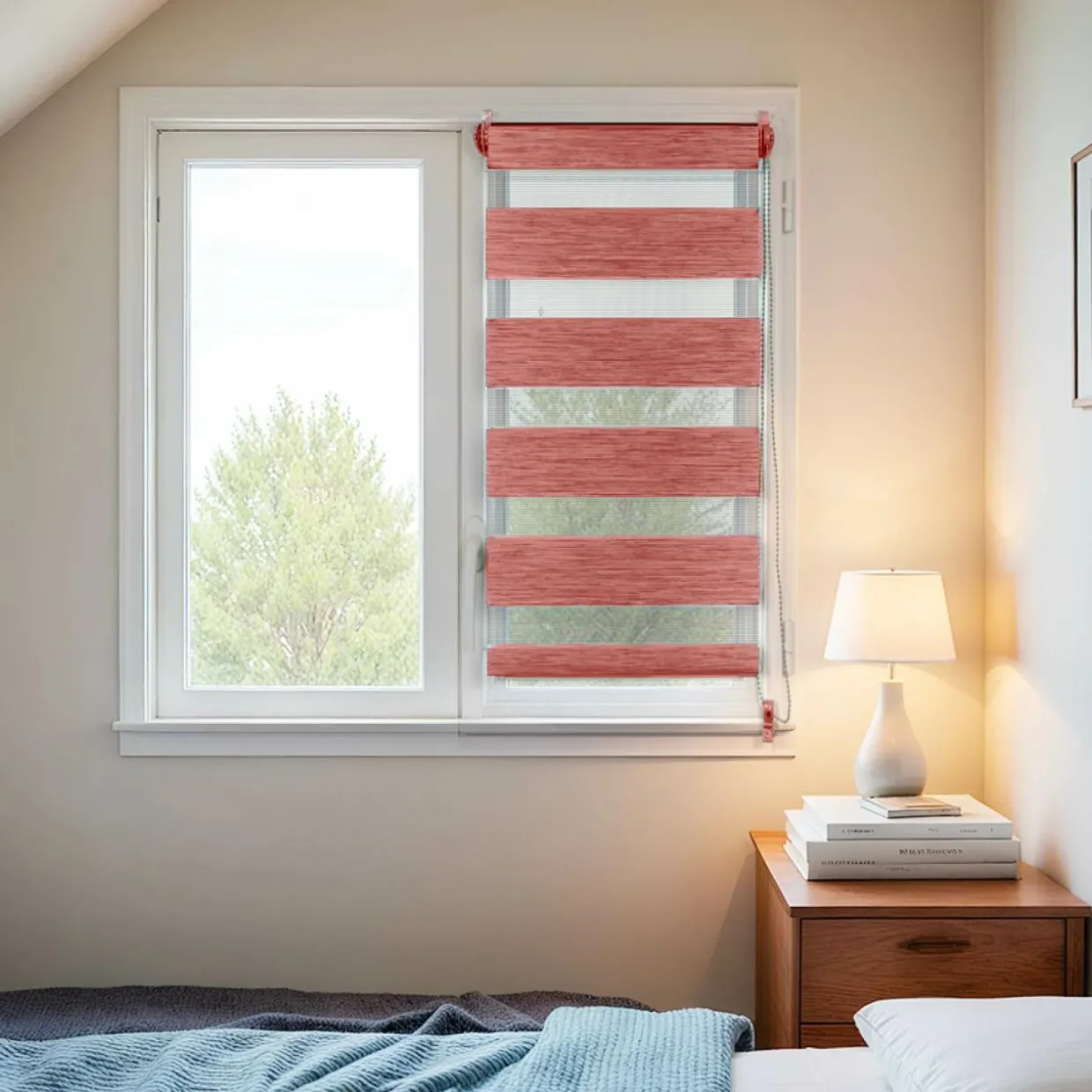 Store enrouleur Jour / Nuit (60 x 90 cm) Terracotta