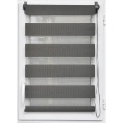 Store enrouleur Jour / Nuit (45 x 250 cm) Gris anthracite