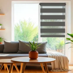 Store enrouleur Jour/Nuit (45 x 180 cm) Gris anthracite