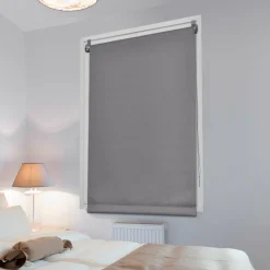 Store enrouleur occultant (75 x 180 cm) Uni Gris