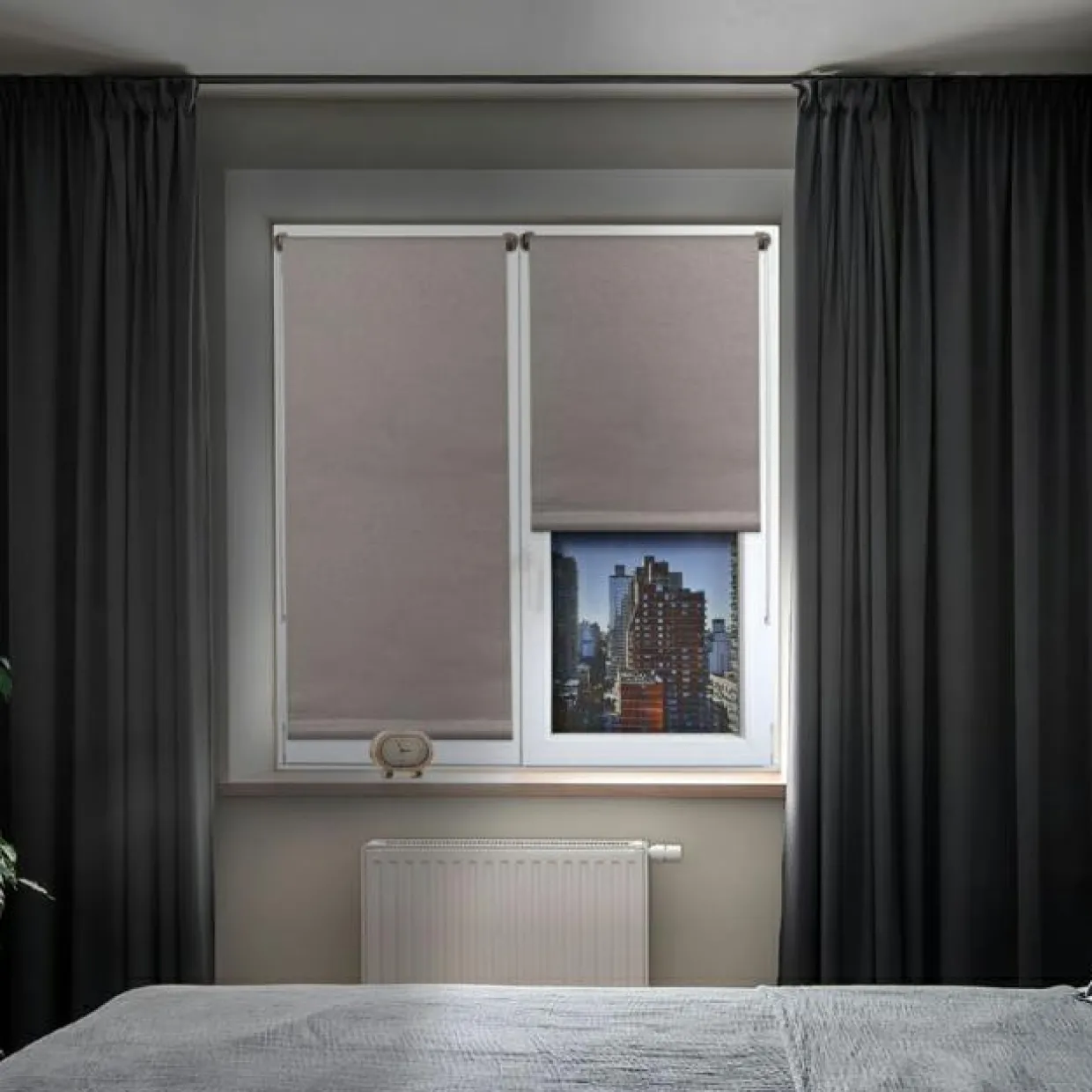 Store enrouleur occultant (60 x 180 cm) Lio Taupe