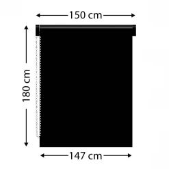 Store enrouleur tamisant (150 x 180 cm) Pure Blanc