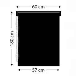 Store enrouleur tamisant (60 x 180 cm) Pure Gris béton