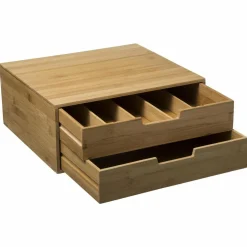 Support à cafetière avec tiroirs range capsule (34 x H14 cm) Siao