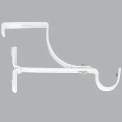 Support à tringle pour caisson de volet roulant (L135 / D20 mm) Blanc satiné