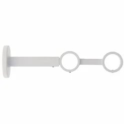 Support tringle double extensible (L190 - 230 / D28) Lino Blanc mat