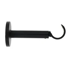 Support tringle extensible (L115 - 155 / D28 mm) Lino gouttière Noir mat