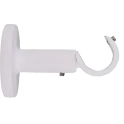 Support tringle fixe (L60 / D20 mm) Jim gouttière Blanc mat