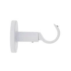 Support tringle fixe (L65 / D28 mm) Lino gouttière Blanc mat
