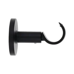 Support tringle fixe (L65 / D28 mm) Lino gouttière Noir mat