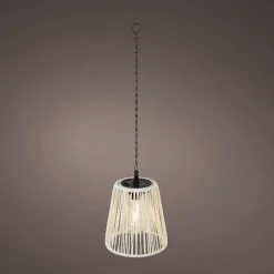 Suspension de jardin solaire LED (H58 cm) Midtown Blanc