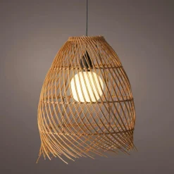 Suspension de jardin solaire LED (D28 cm) Tropical Marron