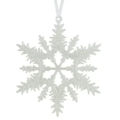 Suspension de Noël (D13 cm) Flocon éclat givré Perle pailleté