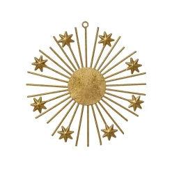 Suspension de Noël en métal (D15 cm) Lueur d'étoiles Or