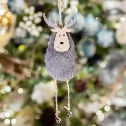 Suspension de Noël (H19 cm) Cerf Melo Marron foncé