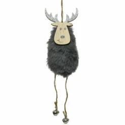 Suspension de Noël (H19 cm) Cerf Melo Marron foncé