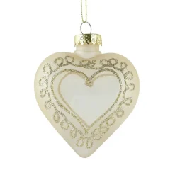 Suspension de Noël (H10 cm) Coeur enchanteur Transparent