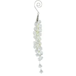 Suspension de Noël (H15 cm) Diamants de givre Transparent