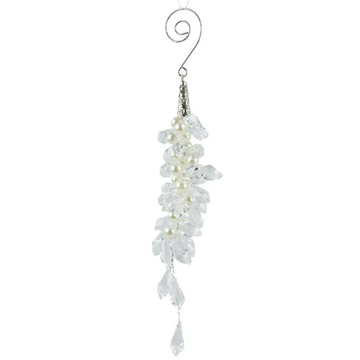 Suspension de Noël (H15 cm) Gouttes de givre Transparent
