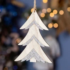 Suspension de Noël (H10 cm) Maé Argent