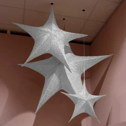 Suspension géante (D135 cm) Étoile de Noël Christmas Argent